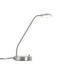 QAZQA Moderne Tischleuchte aus Stahl inkl. LED - Eva