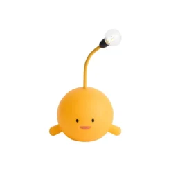 Kinder QAZQA Moderne Tischleuchte Gelb inkl. LED Wiederaufladbar - Bulby