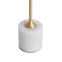 QAZQA Moderne Tischleuchte Gold 37cm inkl. LED Dimmbar IP54 Wiederaufladbar - Topi