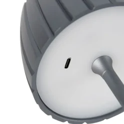Light Trend Moderne Tischleuchte grau 3-stufig dimmbar wiederaufladbar - Dolce