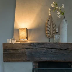 QAZQA Moderne Tischleuchte schwarz mit Stahl - Milo