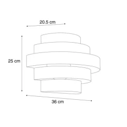 QAZQA Moderne Wandleuchte Bronze inkl. LED 3-Stufen-Dimmbar - Lines