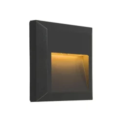 QAZQA Moderne Wandleuchte dunkelgrau inkl. LED - Gem 2