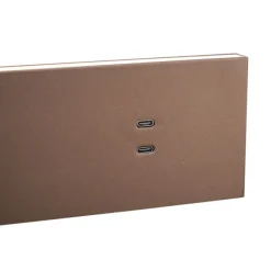 QAZQA Moderne Wandleuchte Dunkelbronze Verstellbar mit USB-C inkl. LED - Modric