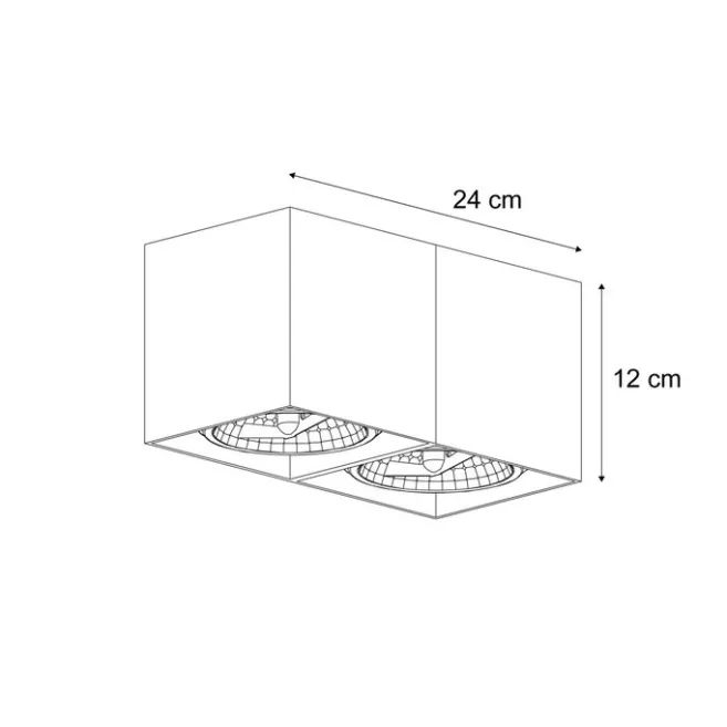 Kinder QAZQA Moderne Wandstrahler Beige G9 verstellbar 2-flammig - Box