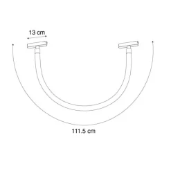 QAZQA Moderne weiße Hängelampe für 1-phasiges Schienensystem 8W 3000K - Magnetic Tautau