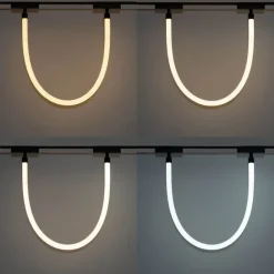 QAZQA Moderne weiße Hängelampe für 1-phasiges Schienensystem 8W 3000K - Magnetic Tautau