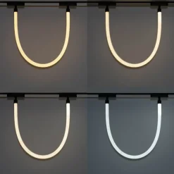 QAZQA Moderne weiße Hängelampe für 1-phasiges Schienensystem 8W 3000K - Magnetic Tautau