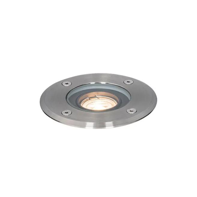 QAZQA Moderner Außen-Bodenstrahler aus Stahl 35 mm verstellbar IP65 - Delux