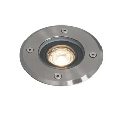 QAZQA Moderner Außen-Bodenstrahler aus Stahl 35 mm verstellbar IP65 - Delux