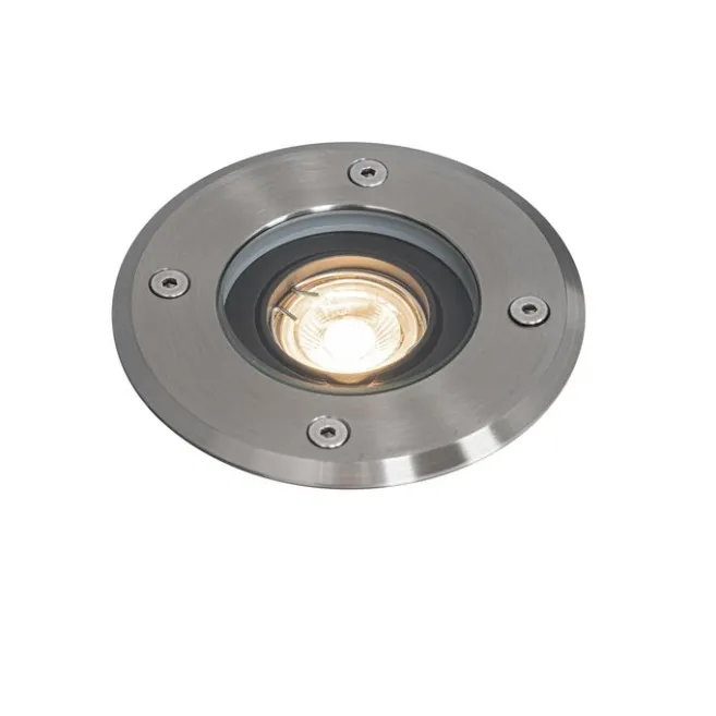 QAZQA Moderner Außen-Bodenstrahler aus Stahl 35 mm verstellbar IP65 - Delux