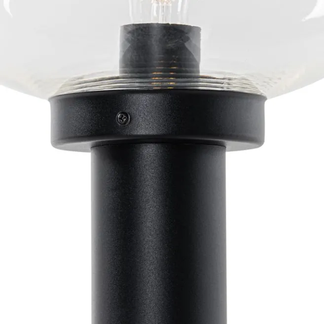 QAZQA Moderner Außenpfosten schwarz 50 cm - Elly