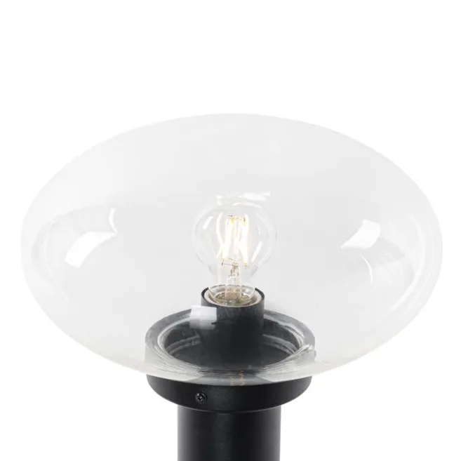 QAZQA Moderner Außenpfosten schwarz 50 cm - Elly