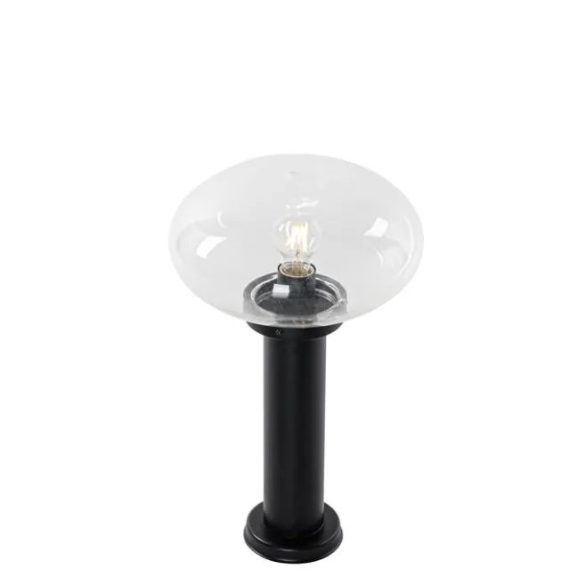 QAZQA Moderner Außenpfosten schwarz 50 cm - Elly