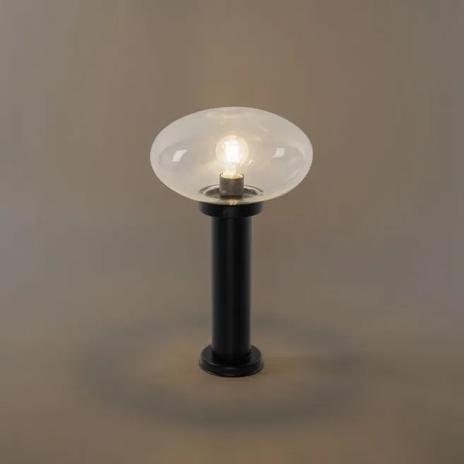 QAZQA Moderner Außenpfosten schwarz 50 cm - Elly