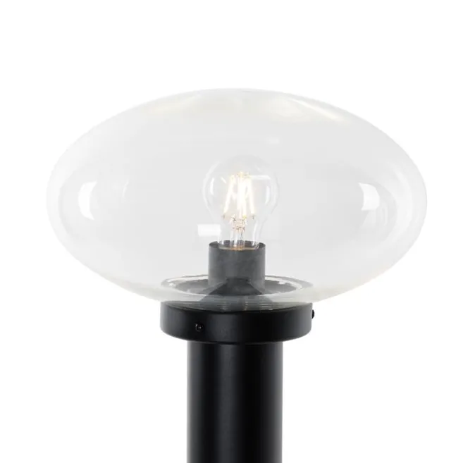 QAZQA Moderner Außenpfosten schwarz 100 cm - Elly