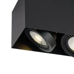 QAZQA Professional Moderner Aufbaustrahler schwarz inkl. dimmbarer LED 2-flammig - Dionysos