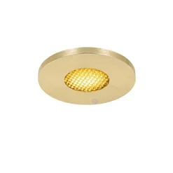 QAZQA Moderner Badezimmer-Einbaustrahler Gold IP54 – Shed Honey