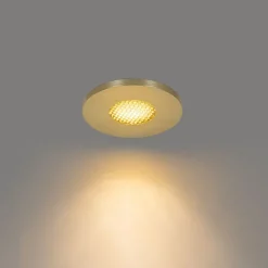 QAZQA Moderner Badezimmer-Einbaustrahler Gold IP54 – Shed Honey