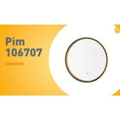 QAZQA Moderner Badezimmerspiegel schwarz inkl. LED und Touchdimmer - Pim