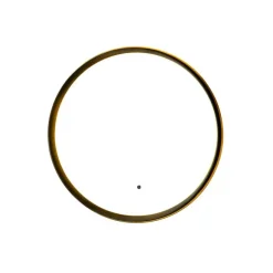 QAZQA Moderner Badezimmerspiegel schwarz inkl. LED und Touchdimmer - Pim