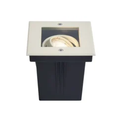 QAZQA Moderner Bodeneinbaustrahler beige GU10 50mm dreh- und schwenkbar IP65 - Oneon