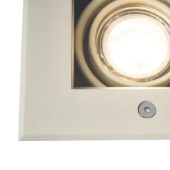 QAZQA Moderner Bodeneinbaustrahler beige GU10 50mm dreh- und schwenkbar IP65 - Oneon