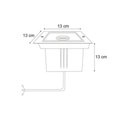QAZQA Moderner Bodeneinbaustrahler beige GU10 50mm dreh- und schwenkbar IP65 - Oneon
