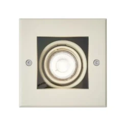 QAZQA Moderner Bodeneinbaustrahler beige GU10 50mm dreh- und schwenkbar IP65 - Oneon