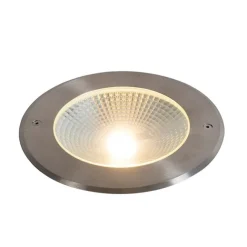 QAZQA Moderner Bodeneinbau-Strahler Stahl inkl. 20W LED - Bridge