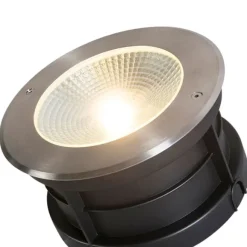 QAZQA Moderner Bodeneinbau-Strahler Stahl inkl. 20W LED - Bridge