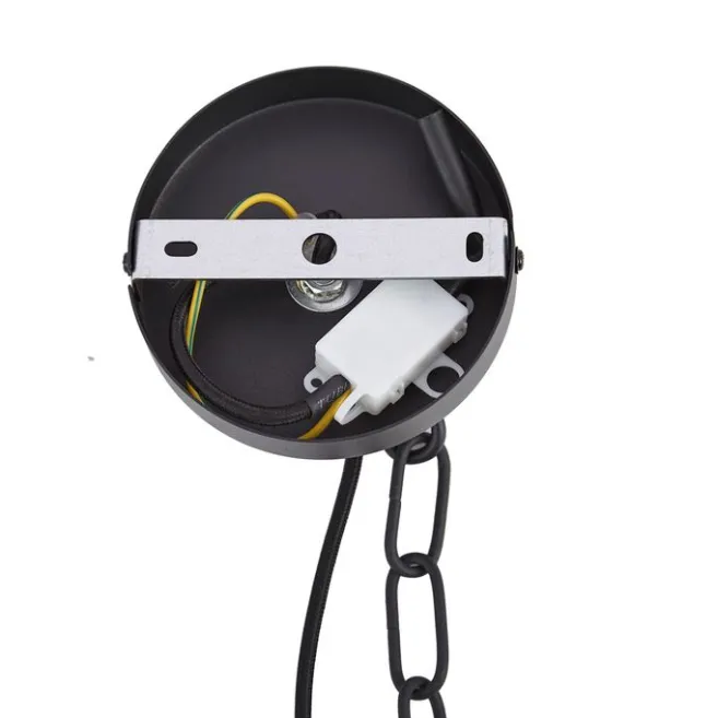 QAZQA Moderner Kronleuchter Schwarz mit Rauchglas 9-flammig - Amel