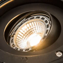 QAZQA Moderner Outdoor-Bodenstrahler Stahl verstellbar IP65 - Delux