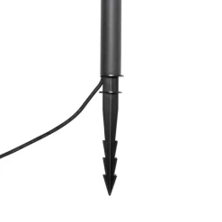 QAZQA Moderner Spießspot schwarz inkl. LED IP54 - Skyf