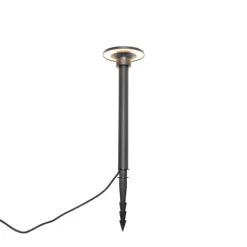 QAZQA Moderner Spießspot schwarz inkl. LED IP54 - Skyf