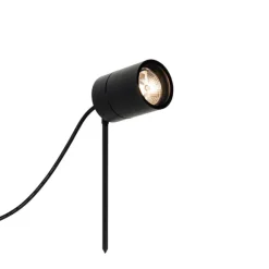 QAZQA Moderner Spike-Spot schwarz AR70 verstellbar IP44 – Solo