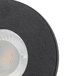 QAZQA Modernes Bad Einbau Spot schwarz IP54 - Schuppen