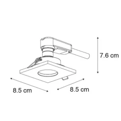 QAZQA Modernes Bad Einbau vor Ort weiß IP54 - Doku