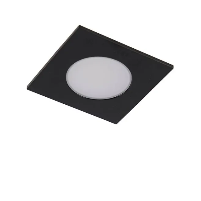 QAZQA Modernes Einbaustück schwarz inkl. LED 3-stufig dimmbar IP65 - Einfach