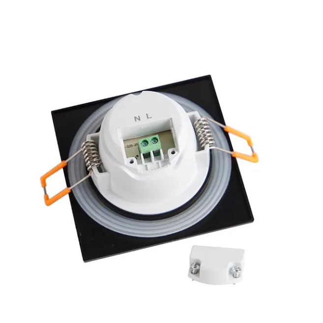 QAZQA Modernes Einbaustück schwarz inkl. LED 3-stufig dimmbar IP65 - Einfach