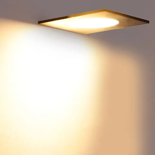 QAZQA Modernes Einbaustück schwarz inkl. LED 3-stufig dimmbar IP65 - Einfach