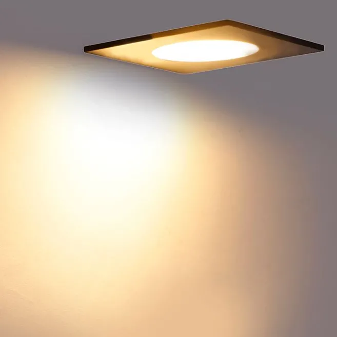 QAZQA Modernes Einbaustück schwarz inkl. LED 3-stufig dimmbar IP65 - Einfach