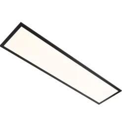 Briloner Modernes LED-Panel schwarz 100 cm inkl. LED Dim to Warm - Armstrong