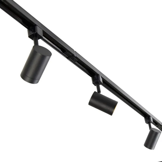 Kinder QAZQA Modernes 1-Phasen-Schienensystem mit 10 Spots schwarz - Jeana