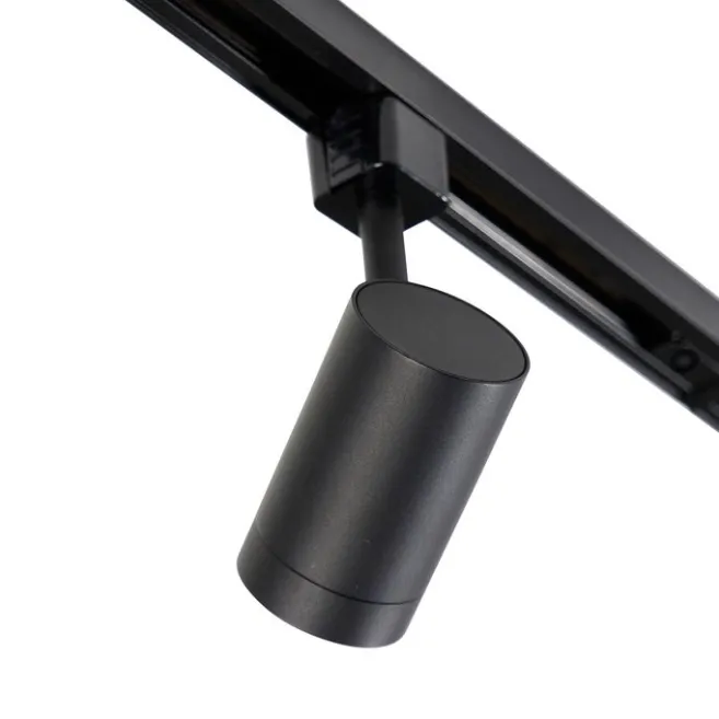 Kinder QAZQA Modernes 1-Phasen-Schienensystem mit 10 Spots schwarz - Jeana