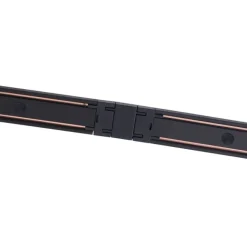 QAZQA Modernes Schienensystem mit 8 schwarzen Strahlern 1-phasig - Magnetic Zagaye