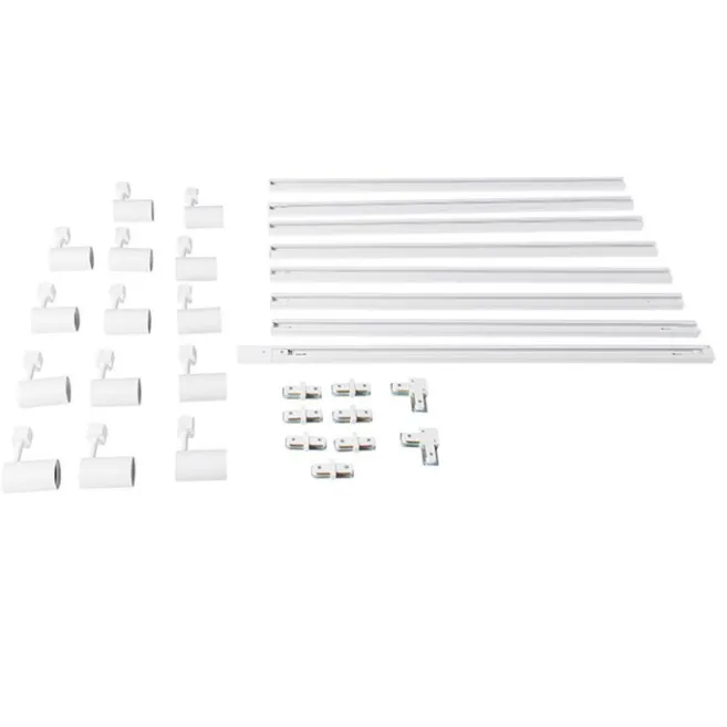 Kinder QAZQA Modernes Schienensystem weiß mit 14 Spots 1-phasig - Jeana