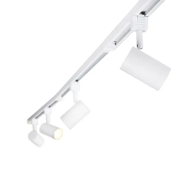 Kinder QAZQA Modernes Schienensystem weiß mit 14 Spots 1-phasig - Jeana