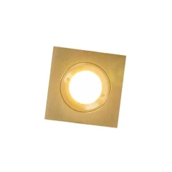 QAZQA Modernes versenktes Spotgold IP44 - Xena Square