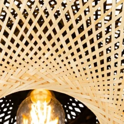 QAZQA Orientalische Außendeckenleuchte Bambus 50 cm IP44 - Rina